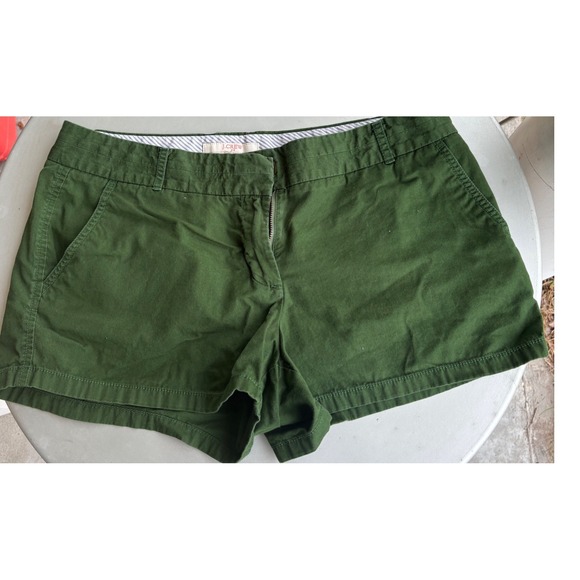 J.Crew Pants - J.Crew Broken-In Chino Shorts Womens 10 Forest Green Cotton Casual Preppy